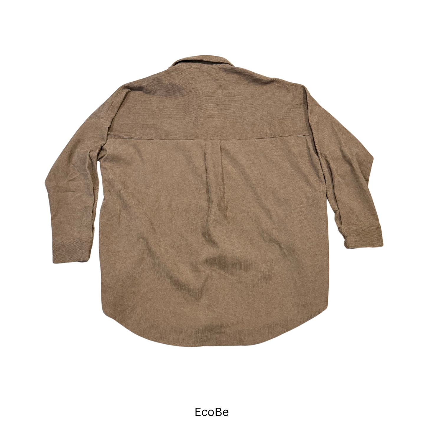 Brown Oversized Button-Up Shirt