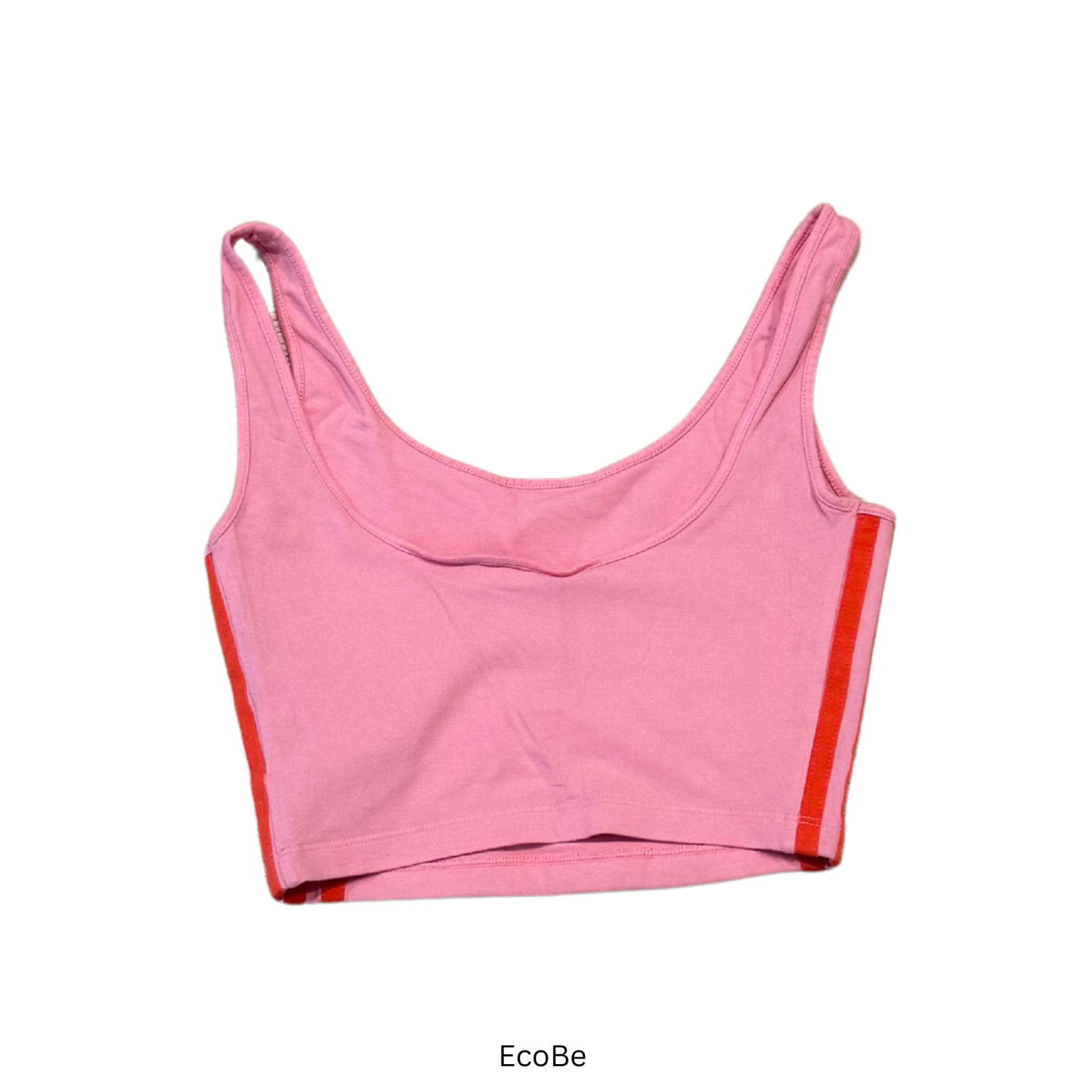 adidas Originals Pink Crop Tank Top – 3-Stripes Logo