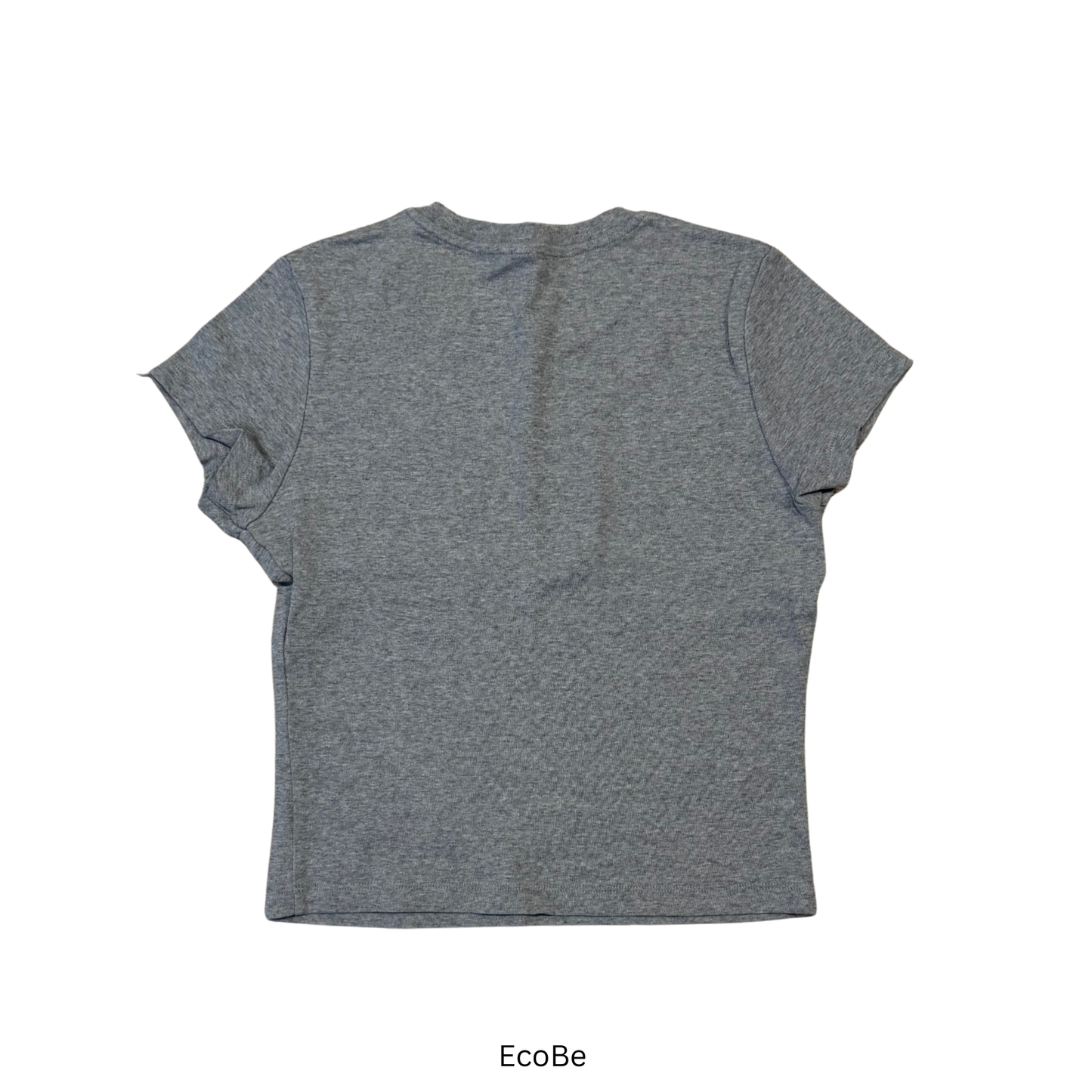 Gray Short-Sleeve Fitted Tee