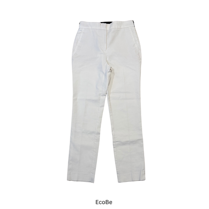 White Straight-Leg Pants