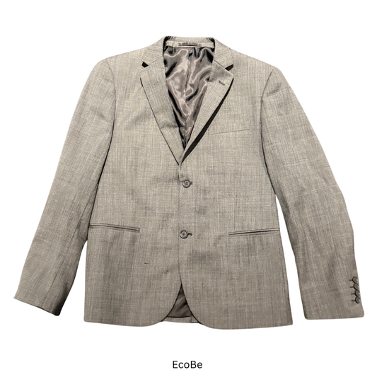 Roger David Light Grey Two-Button Suit Jacket