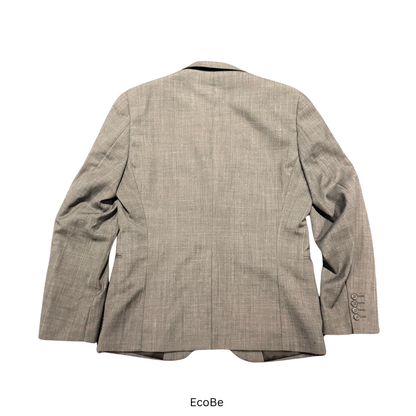 Roger David Light Grey Two-Button Suit Jacket