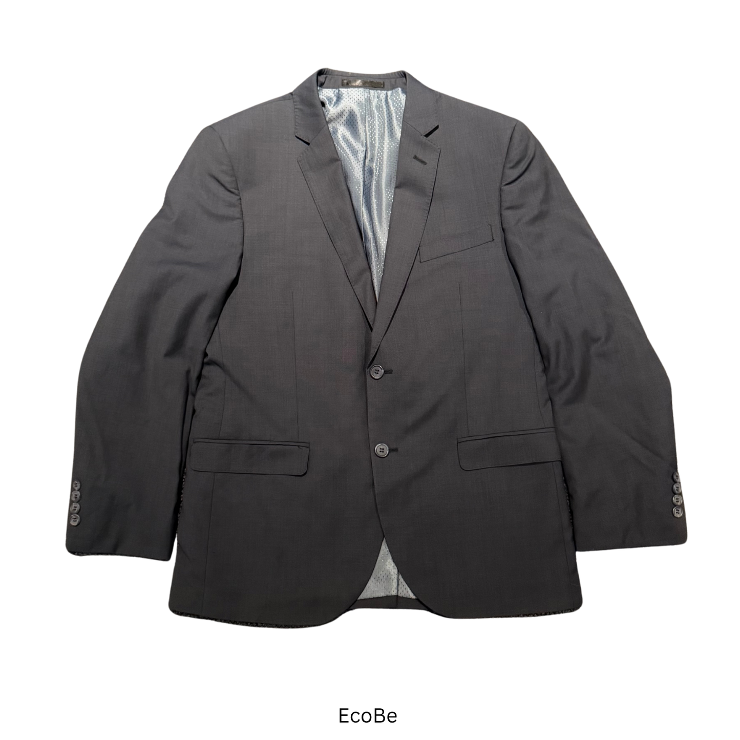 Classic Charcoal Two-Button Suit Jacket