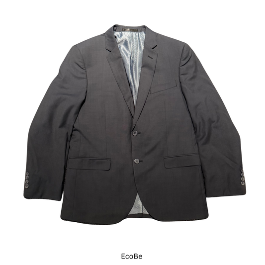 Classic Charcoal Two-Button Suit Jacket