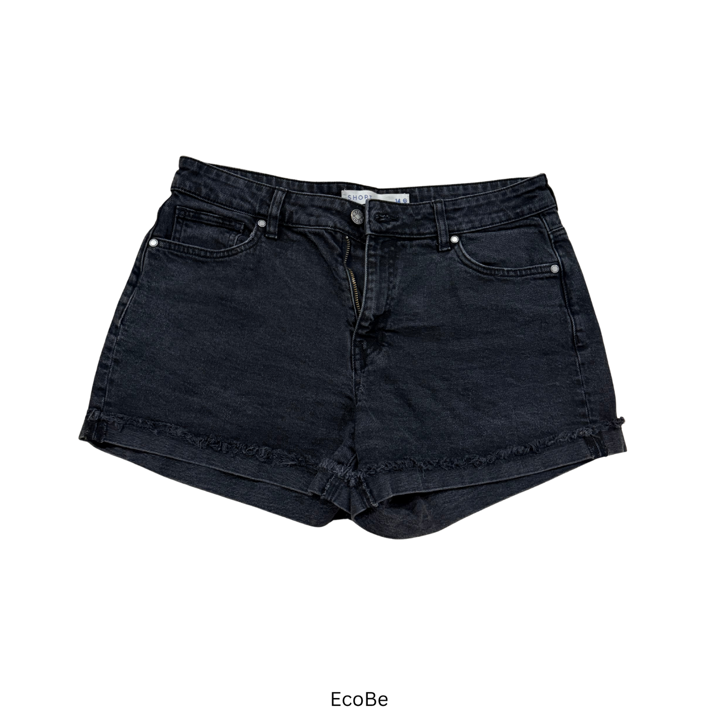 Black Denim Cutoff Shorts