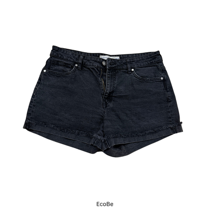 Black Denim Cutoff Shorts