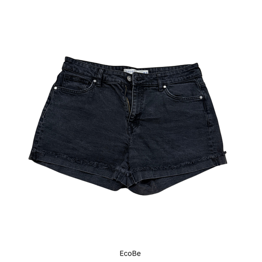 Black Denim Cutoff Shorts