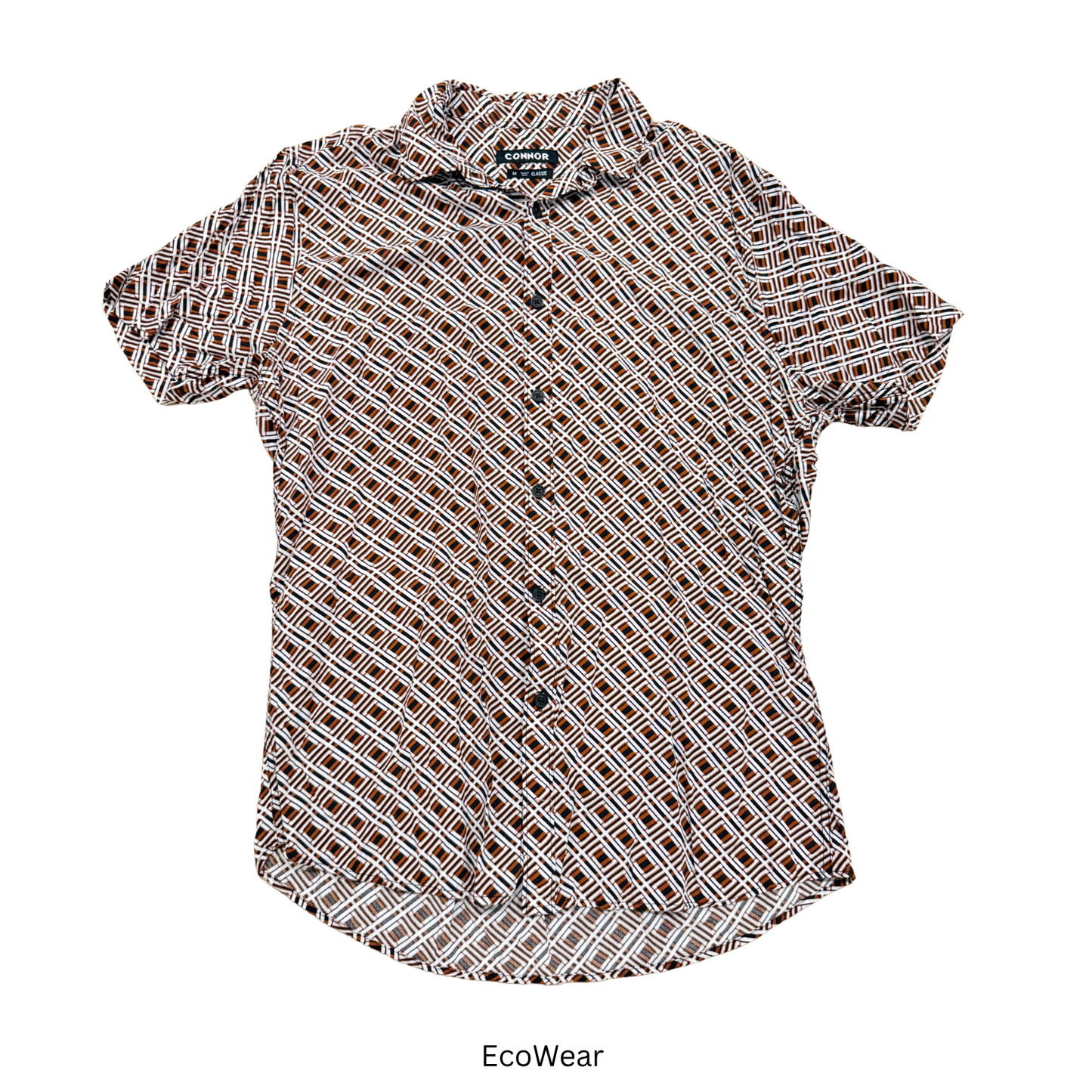 Connor Men’s Geometric Pattern Short Sleeve Shirt