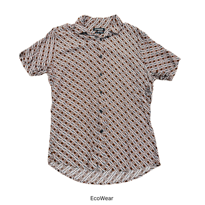 Connor Men’s Geometric Pattern Short Sleeve Shirt