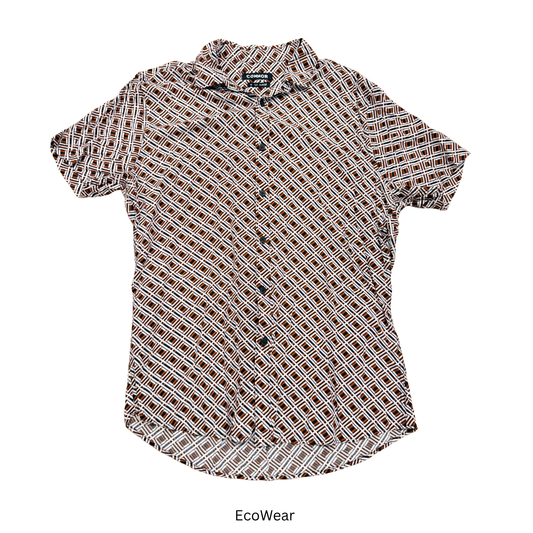 Connor Men’s Geometric Pattern Short Sleeve Shirt