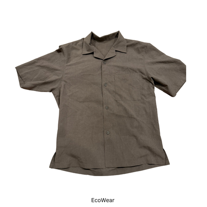 Men’s Relaxed Fit Open-Collar Short Sleeve Shirt
