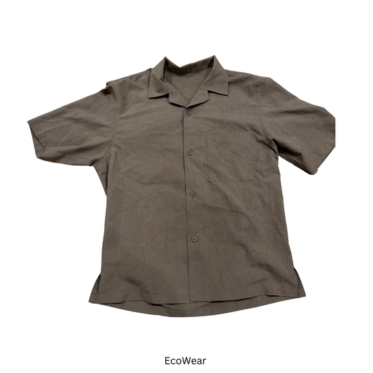 Men’s Relaxed Fit Open-Collar Short Sleeve Shirt
